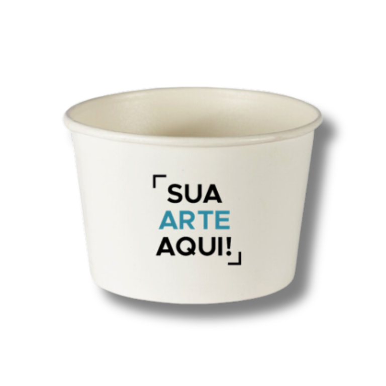 Pote de papel personalizado – Braspel Embalagens